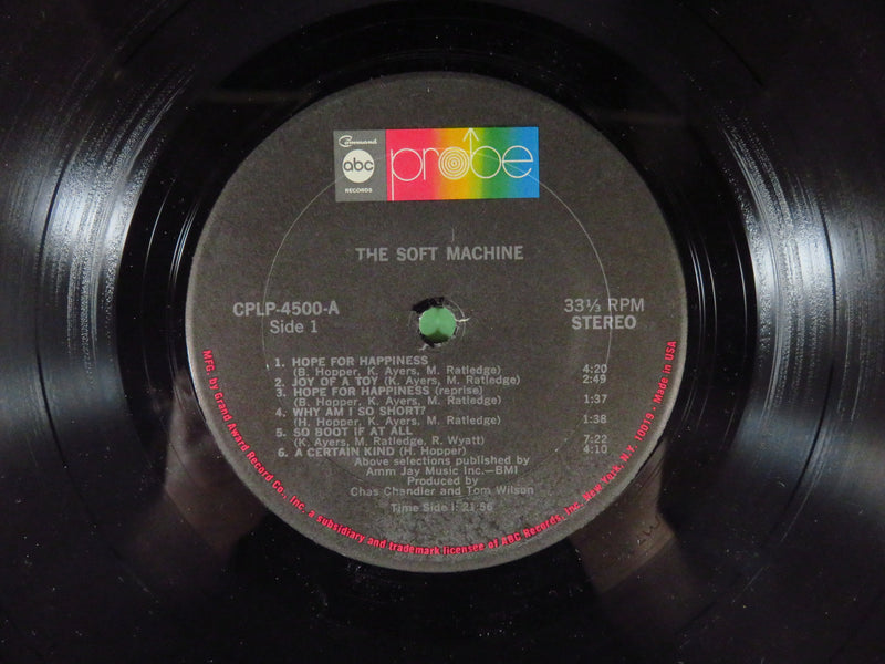 The Soft Machine Self Titled Probe CPLP-4500X Censored Gatefold Vinyl Record Album front of record