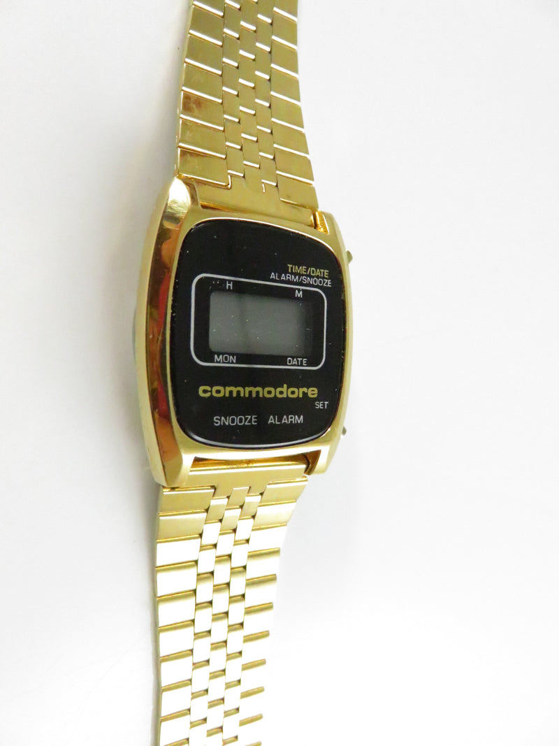 Commodore Digital Quartz Watch with Savant Box For Parts Only approx. 7"