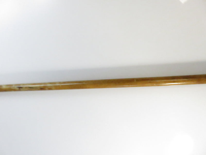 Antique Wood Crook-Handle Walking Cane ~ Wire Wrap Collar ~ 34¼″ Long