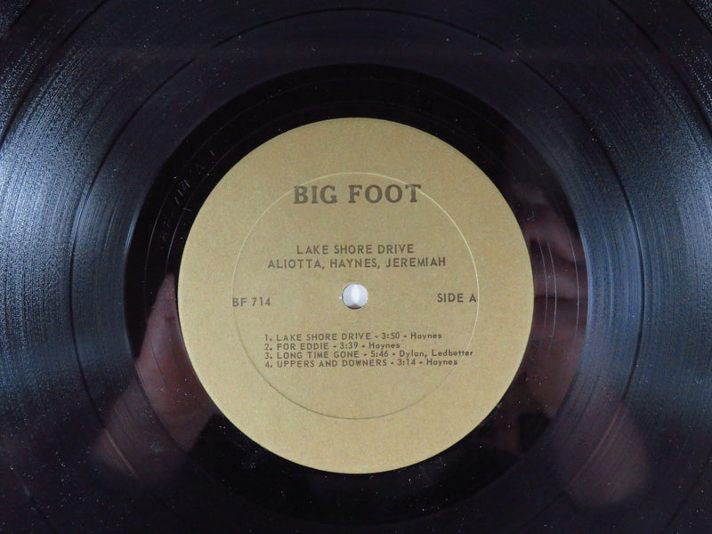 Aliotta Haynes Jeremiah Lake Shore Drive Big Foot 714 PRC Pressing Vinyl Record Album front of record