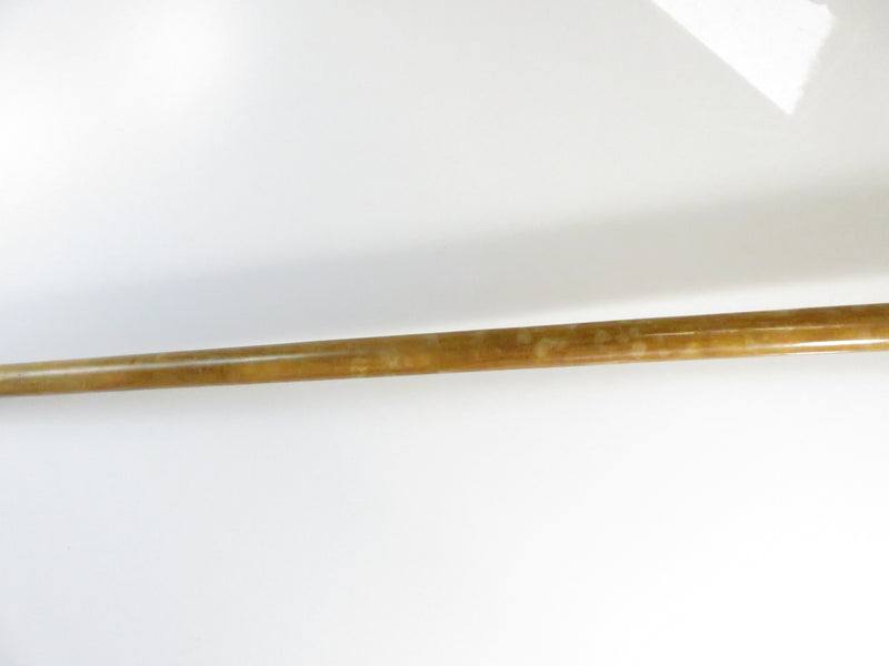 Antique Wood Crook-Handle Walking Cane ~ Wire Wrap Collar ~ 34¼″ Long