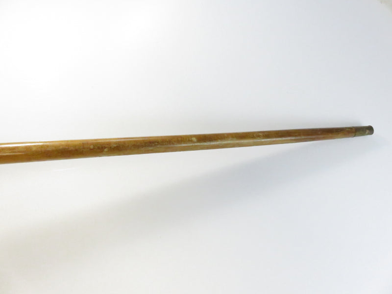 Antique Wood Crook-Handle Walking Cane ~ Wire Wrap Collar ~ 34¼″ Long