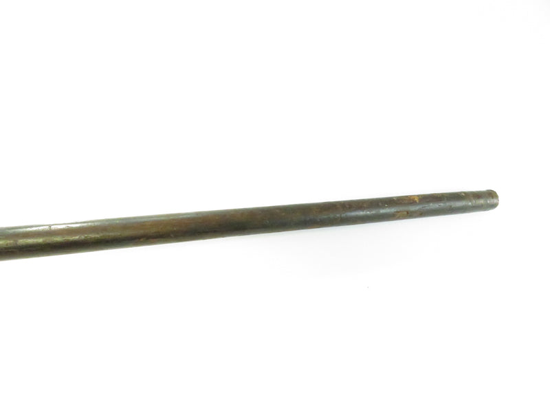 Antique Dark Wood Crook Cane ~ Sterling-Cigar Bands ~ 34¼″ Height