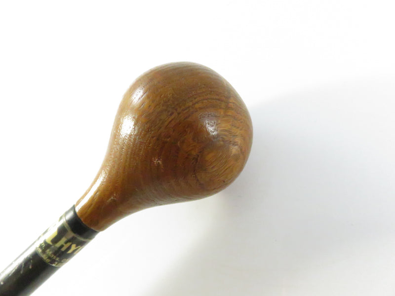 Hycor Collapsible Cane Patent 3,669,133 ~ Wood Ball Grip ~ 1970s Mobility Aid