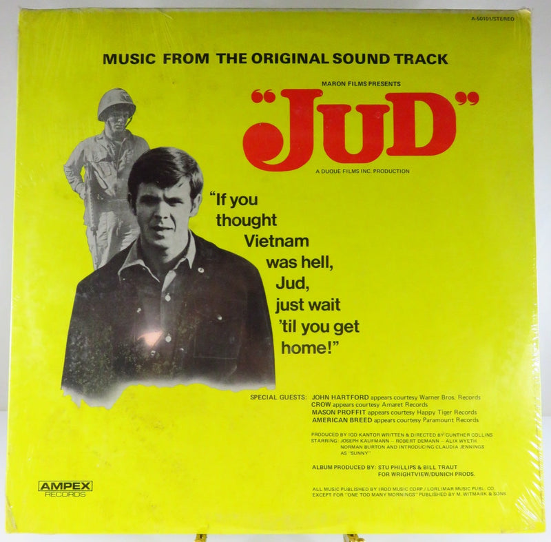 Jud Music From the Original Soundtrack Sealed 1970 Ampex Records A-50101 Record Album back cover