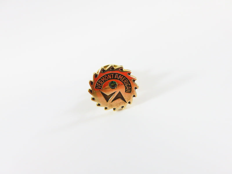 Vermont American Power Tool Accessory Co 10K Gold Saw Blade Tie Tack