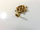18K (750) Yellow Gold Ships Steering Wheel Helm Wheel Charm or Pendant product image for Just Stuff I Sell, clear front view, neutral background, original listing photo, optimized descriptive alt text, centered composition variant 5
