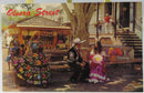 Vintage Postcard – Olvera Street, Los Angeles, Mexico-Influenced Cultural Scene — front view
