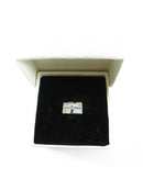 Vintage K-Mart Sterling Silver Lapel Pin by Robbins Awards with Blue Stone in Original Box