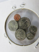 Vintage “Keep The Change” Miniature U.S. Coin Set with Six Tiny Replicas in ½ Dollar Flip Case c.1980