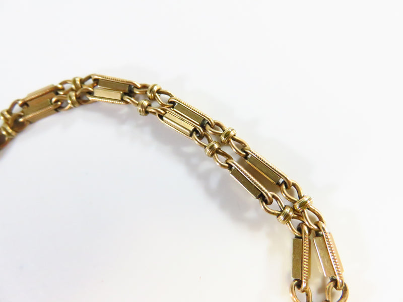 7 1/2 Double Chain 1/10 14K Gold Filled Pocket Watch Chain by The Ballou Company