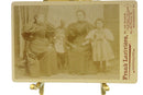 Antique Cabinet Card 2 Women Little Girl Little Boy Frank Lariviere, Central Fal — front view