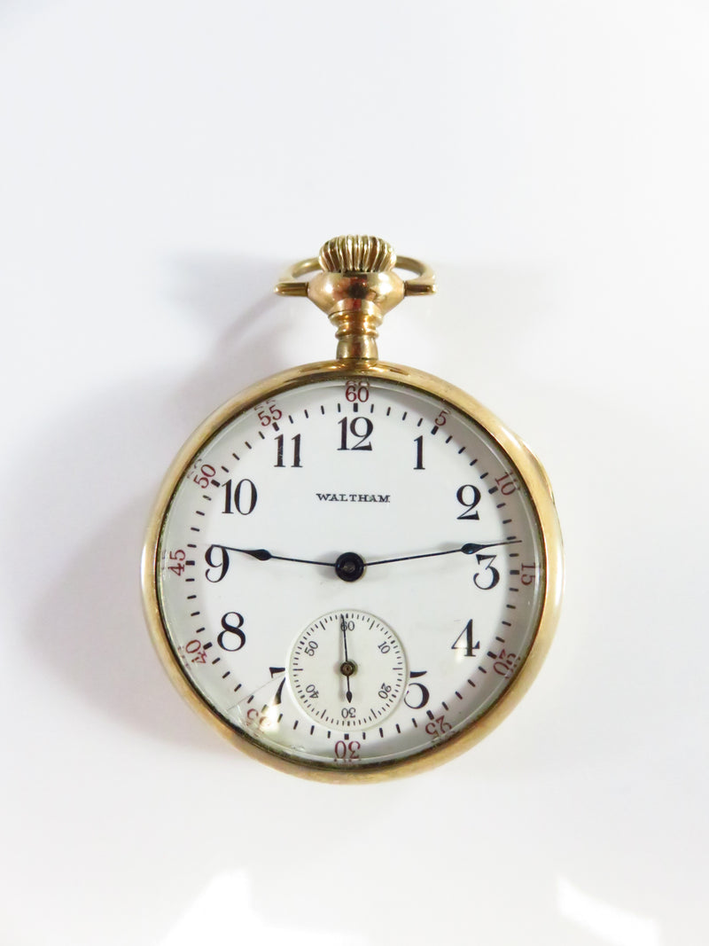 c1915 Waltham Pocket Watch Size 0s Model 1900  7 Jewel Grade 110