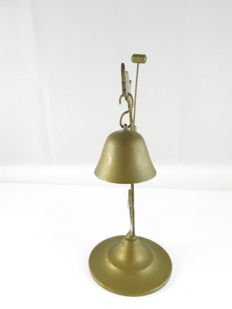 Vintage Brass Dragon Dinner Bell – Made in Hong Kong Mid-Century Service Counter Bell