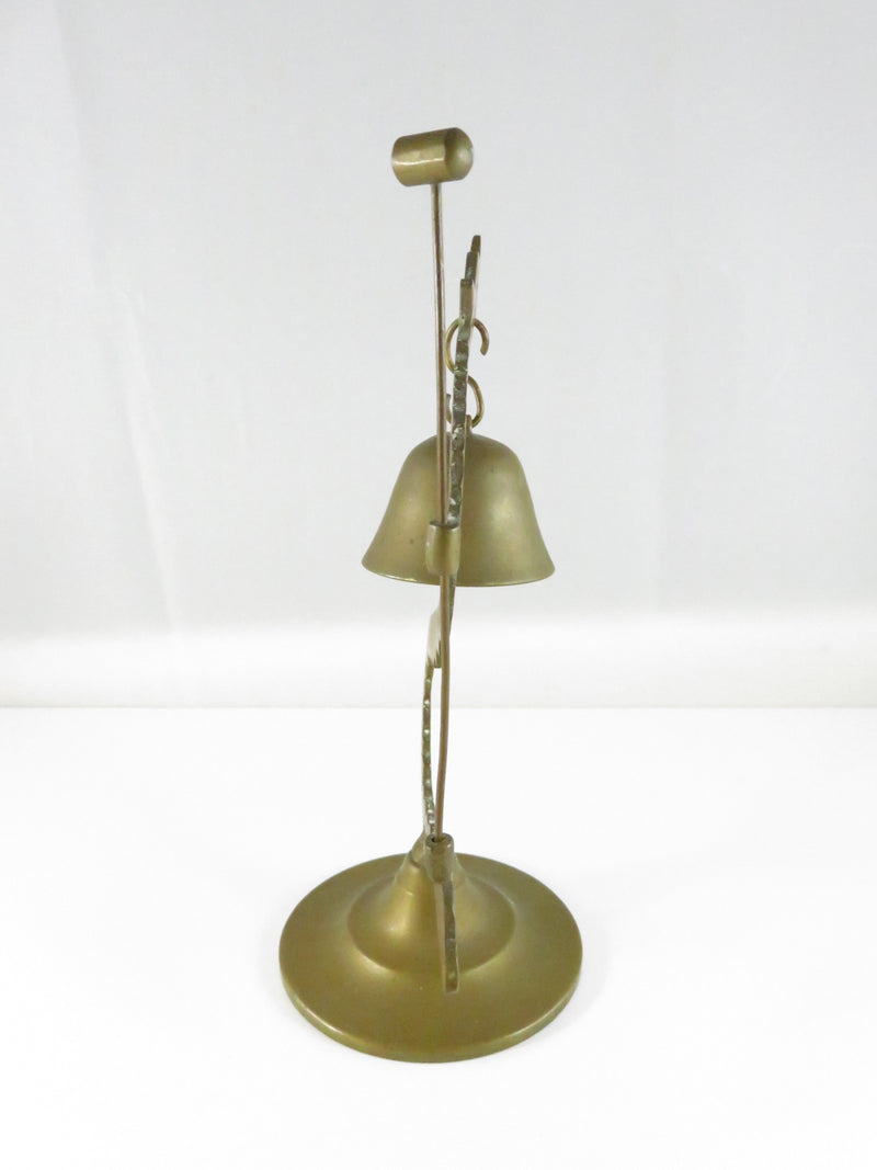 Vintage Brass Dragon Dinner Bell – Made in Hong Kong Mid-Century Service Counter Bell