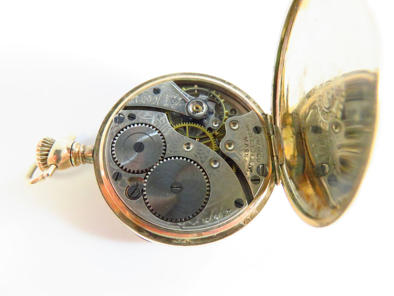 c1915 Waltham Pocket Watch Size 0s Model 1900  7 Jewel Grade 110