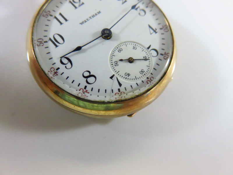 c1915 Waltham Pocket Watch Size 0s Model 1900  7 Jewel Grade 110