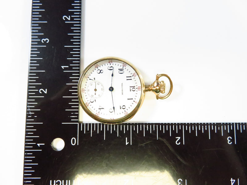 c1915 Waltham Pocket Watch Size 0s Model 1900  7 Jewel Grade 110