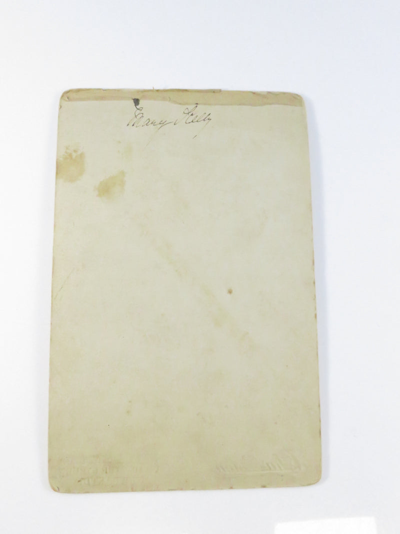 Antique Cabinet Card Photograph – “Mary Kelly” by Charleston Elite Studio, 58 Hunter Street, Newcastle