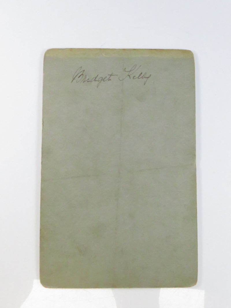 Antique Cabinet Card c1890s Bridget Kelly by The Charleston Studios Newcastle Sepia Photograph