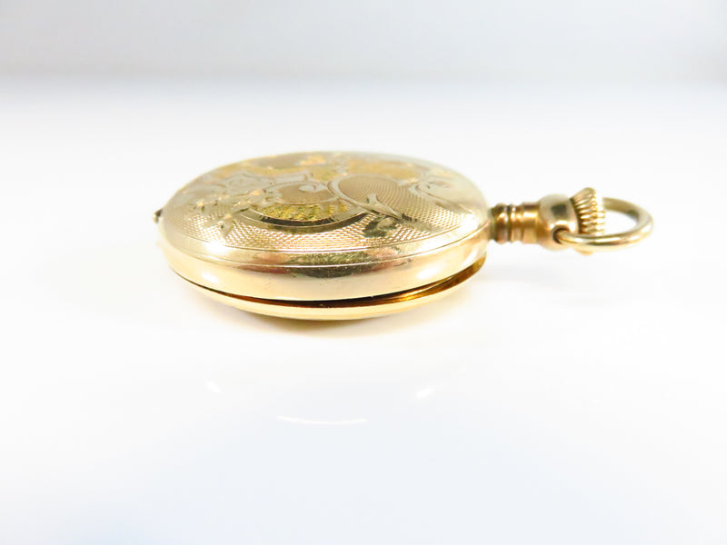 c1908 Elgin Pendant Pocket Watch Size 0s Model 2  7 Jewel Grade 320 Class 116