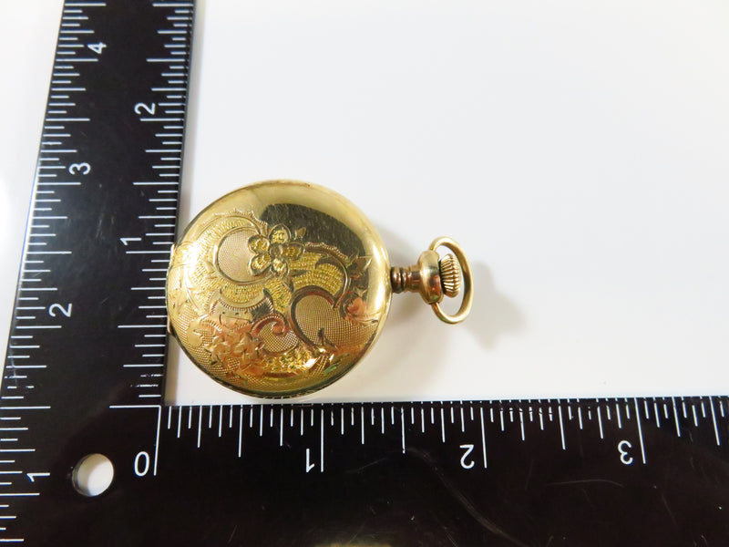 c1908 Elgin Pendant Pocket Watch Size 0s Model 2  7 Jewel Grade 320 Class 116