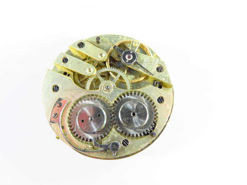 c1880's Swiss Style Pocket Watch Movement 40.98mm For Parts or Repurpose