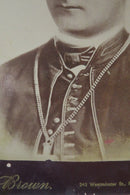 Antique Cabinet Card of Cardinal or Priest Figure, Brown of Providence Rhode Isl product image for Just Stuff I Sell, clear front view, neutral background, original listing photo, optimized descriptive alt text, centered composition variant 2