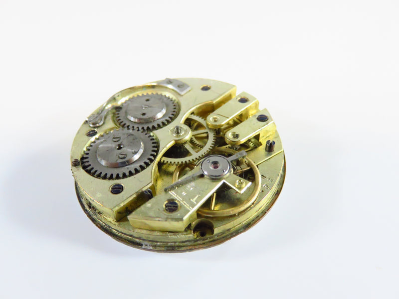 c1880's Swiss Style Pocket Watch Movement 40.98mm For Parts or Repurpose