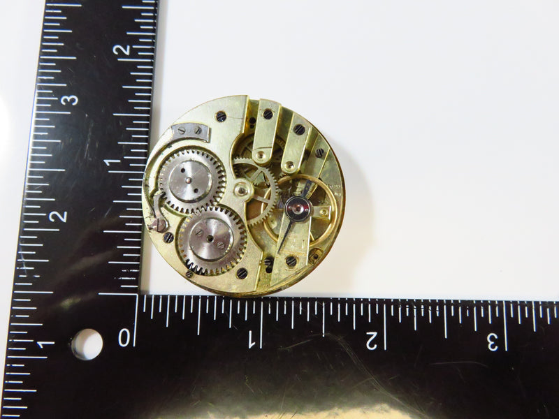 c1880's Swiss Style Pocket Watch Movement 40.98mm For Parts or Repurpose