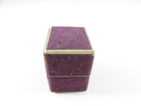 Vintage 1930s–1940s Purple Velvet-Paper Ring Box