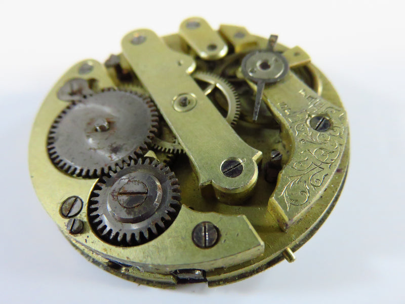 Hot Mess European Style Pocket Watch Movement 40.51mm For Parts or Repurpose