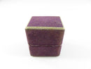 Vintage 1930s–1940s Purple Velvet-Paper Ring Box