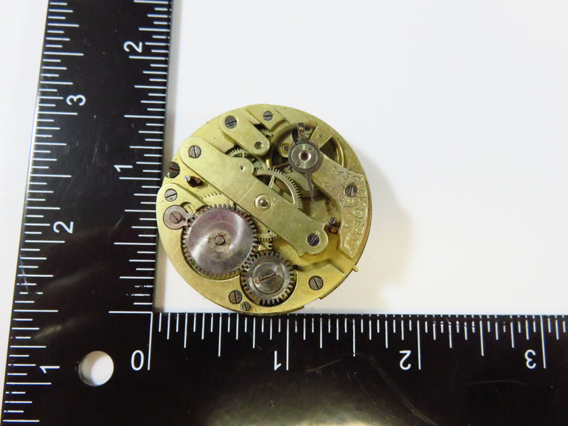 Hot Mess European Style Pocket Watch Movement 40.51mm For Parts or Repurpose