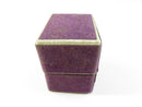 Vintage 1930s–1940s Purple Velvet-Paper Ring Box