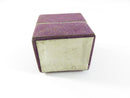 Vintage 1930s–1940s Purple Velvet-Paper Ring Box