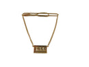 Vintage Swank 1955 Gold-Tone Tie Bar with Dangling Year Plaque & Box