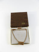 Vintage Swank 1955 Gold-Tone Tie Bar with Dangling Year Plaque & Box