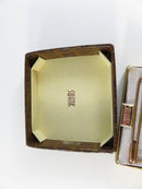 Vintage Swank 1955 Gold-Tone Tie Bar with Dangling Year Plaque & Box