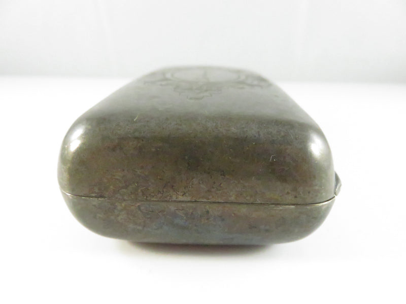 Antique Silver Plated Visiting Card or Cigarette Case Dated 17 January 1877