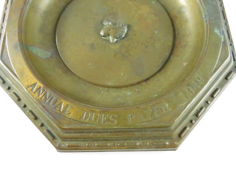 1949 Carlisle PA L.O.O.M. No. 761 Bronze Annual Dues Payer Ashtray