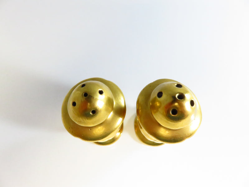 Vintage Gilded Gold Stouffer China Salt & Pepper Shakers