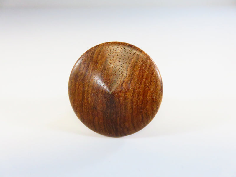 Small Carved Wood Long Stem Spinning Top Toy 1 1/2"