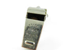Vintage Brass Whistle Keychain HWC Taiwan Chrome Plated Whistle Collectible Working Accessory (c1970-1990)