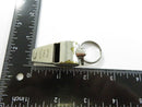 Vintage Brass Whistle Keychain HWC Taiwan Chrome Plated Whistle Collectible Working Accessory (c1970-1990)