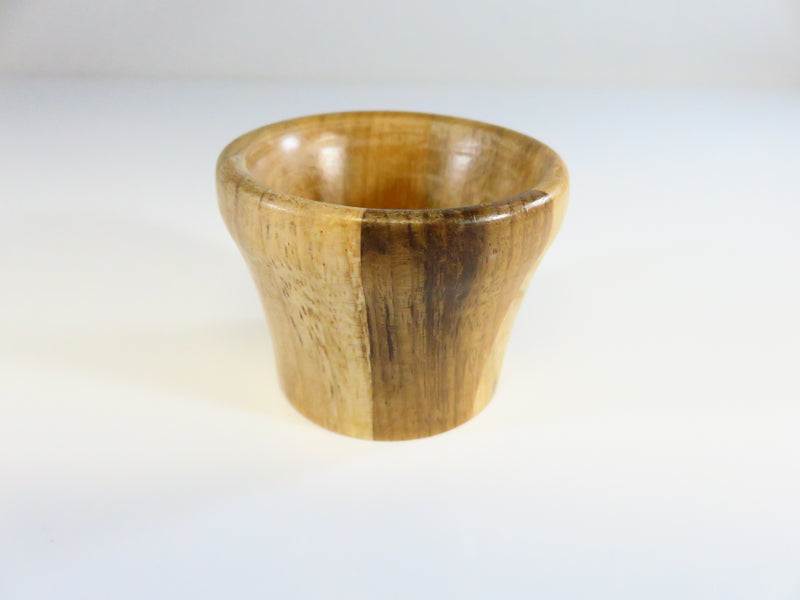 Turned Wood Small Shot Glass Unsigned 1 1/2"