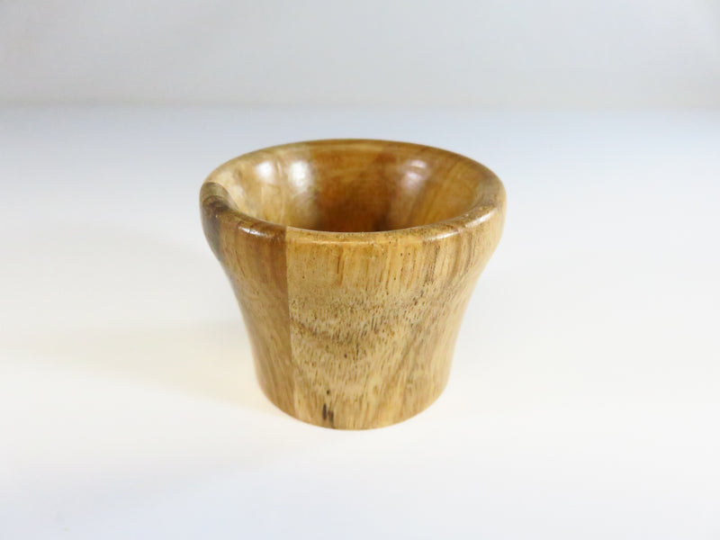 Turned Wood Small Shot Glass Unsigned 1 1/2"