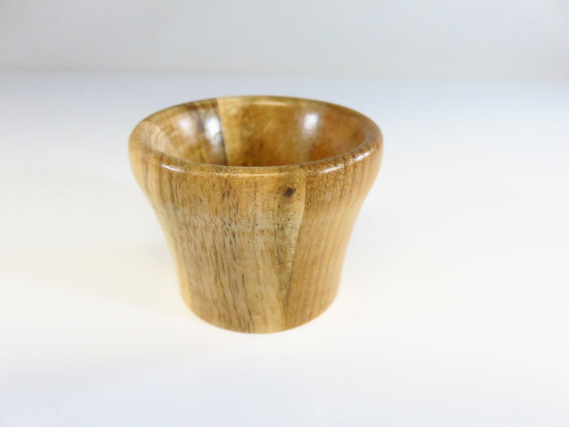 Turned Wood Small Shot Glass Unsigned 1 1/2"