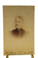 Antique Cabinet Card Old Woman Wire Rim Glasses W.L. Elrod Louisville KY — front view