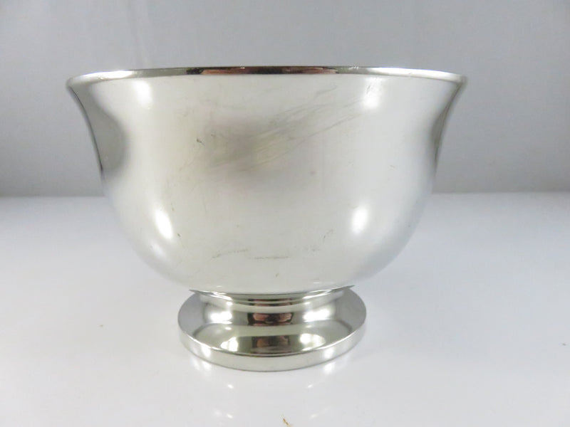 North Carolina State University Pewter Presentation Bowl 95% Tin Universal Footed Trinket Trophy Style Deco